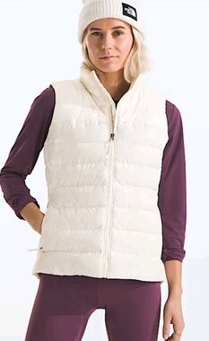 The North Face Women's Aconcagua 3 Vest Down Gardenia White Size Large BNWT!!